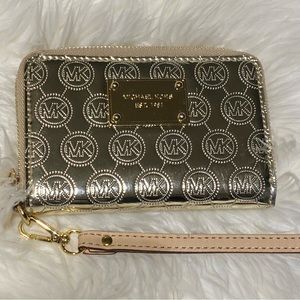 Michael Kors Gold Wristlet NWT